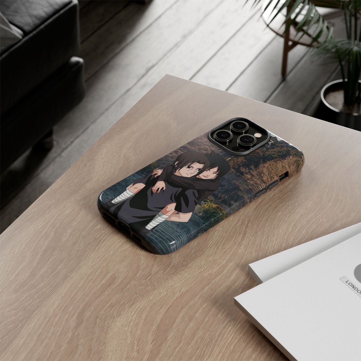 Itachi and Kid Sasuke Phone Case